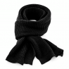 Scarf - B424:Black, 100% acrylic, 175 x 28 cm
